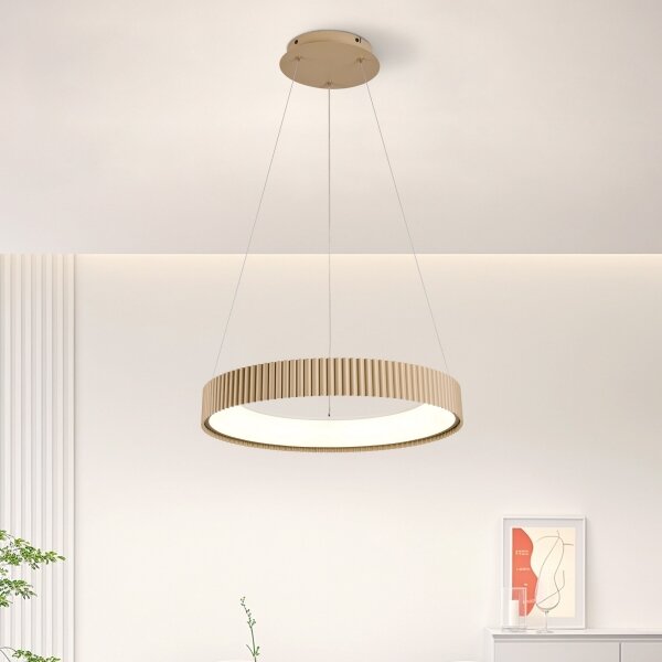Brilagi - Димируем полилей на кабел FALCON MODERN LED/30W/230V 40 см бежов + дистанционно управление