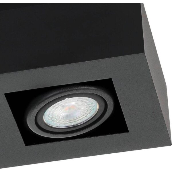 Eglo 31064 - LED точково осветително тяло MENDOZA 3xLED/4,7W/230V 3000K черно
