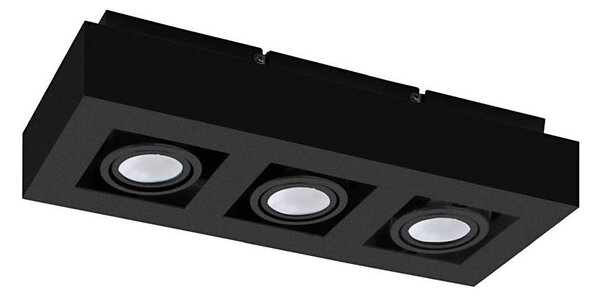Eglo 31064 - LED точково осветително тяло MENDOZA 3xLED/4,7W/230V 3000K черно