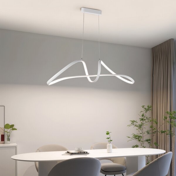 Brilagi-LED Димируема висяща лампа на кабел TWISTER LED/60W/230V 3000-6000K бяла + дистанционно управление