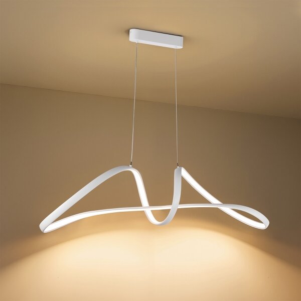 Brilagi-LED Димируема висяща лампа на кабел TWISTER LED/60W/230V 3000-6000K бяла + дистанционно управление