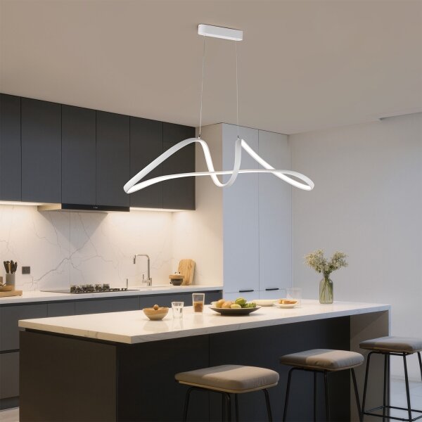Brilagi-LED Димируема висяща лампа на кабел TWISTER LED/60W/230V 3000-6000K бяла + дистанционно управление