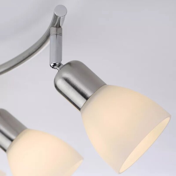 JUST LIGHT. 11952-55 - Спот осветително тяло KARO 2xE14/40W/230V матов хром