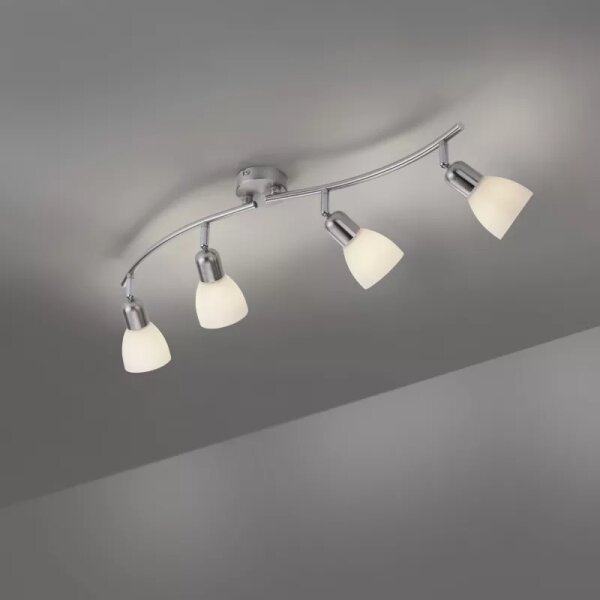 JUST LIGHT. 11954-55 - Точково осветително тяло KARO 4xE14/40W/230V матов хром