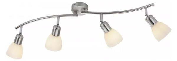 JUST LIGHT. 11954-55 - Точково осветително тяло KARO 4xE14/40W/230V матов хром