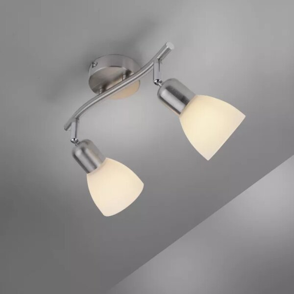 JUST LIGHT. 11952-55 - Спот осветително тяло KARO 2xE14/40W/230V матов хром