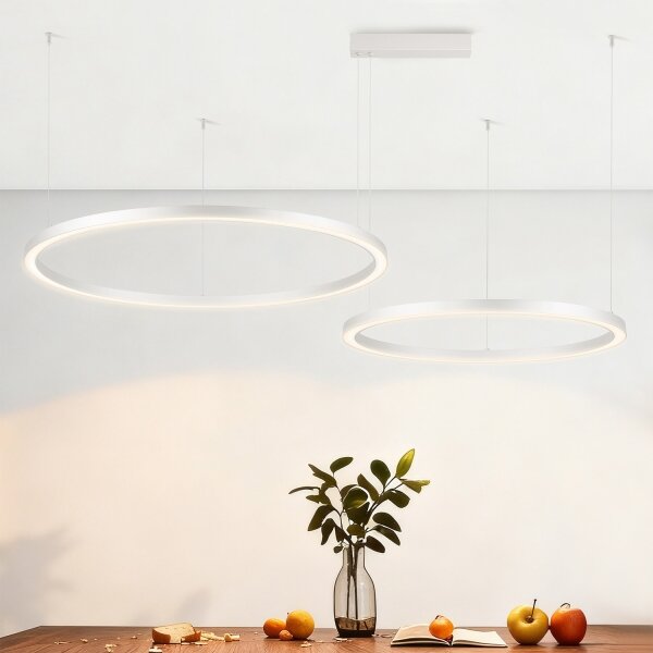 Brilagi - LED димируем полилей на кабел PORTOFINO LED/98W/230V сребрист + дистанционно управление