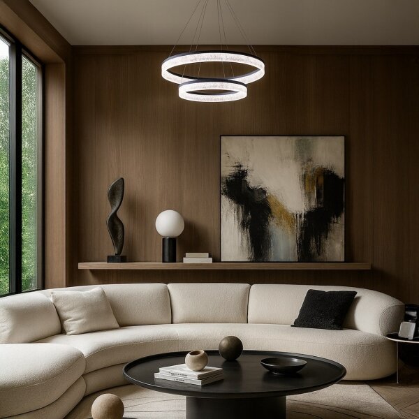 LED полилей на кабел GALA LED/54W/230V Ø 60 см, сребрист