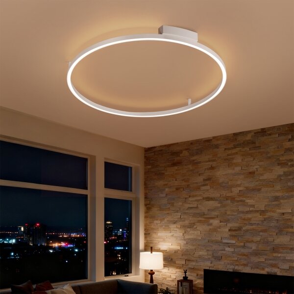 Brilagi - Димируемо LED осветително тяло PORTOFINO LED/60W/230V Ø 80 см бяло + дистанционно управление