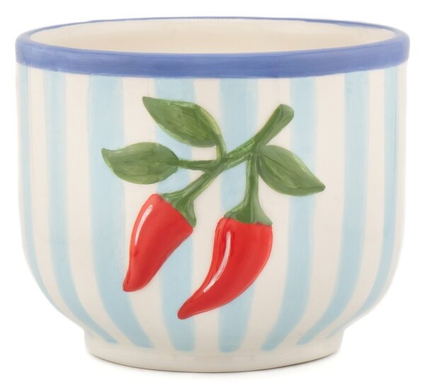 Керамично ръчно рисувано покритие за кашпа ø 12 cm Chilli – Sass & Belle