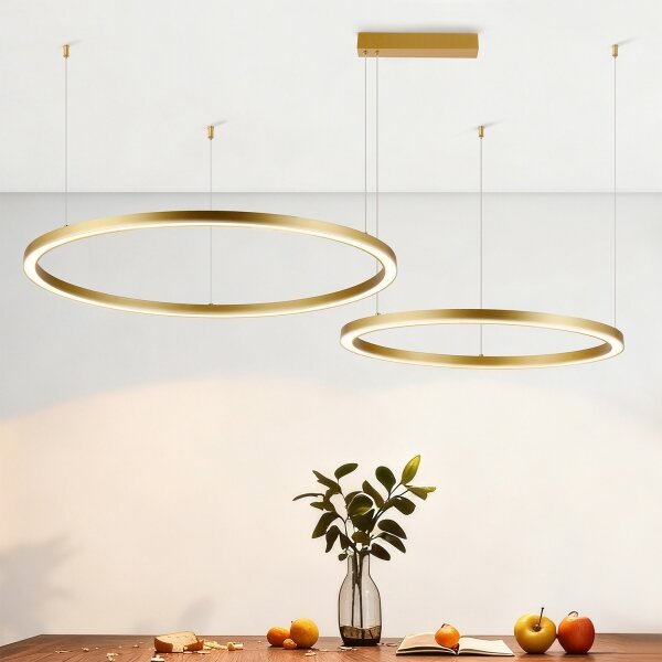 Brilagi - LED димируем полилей на кабел PORTOFINO LED/98W/230V златен +DO