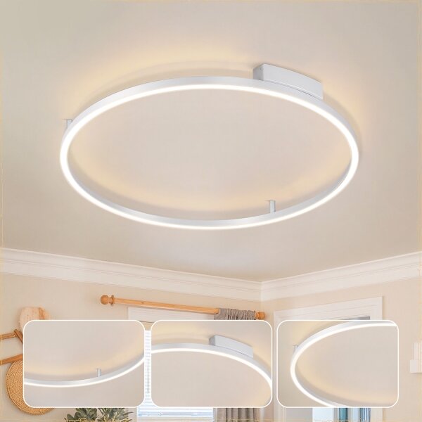 Brilagi - димируемо LED осветително тяло PORTOFINO LED/60W/230V Ø 80 см сребристо +DO