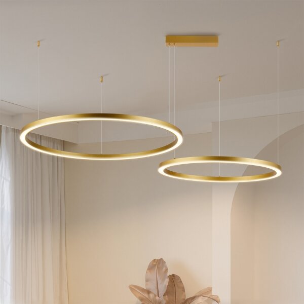 Brilagi - LED димируем полилей на кабел PORTOFINO LED/98W/230V златен +DO