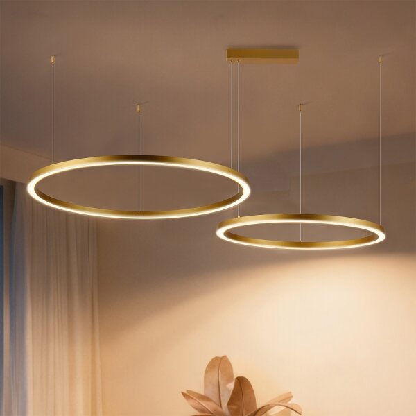 Brilagi - LED димируем полилей на кабел PORTOFINO LED/98W/230V златен +DO