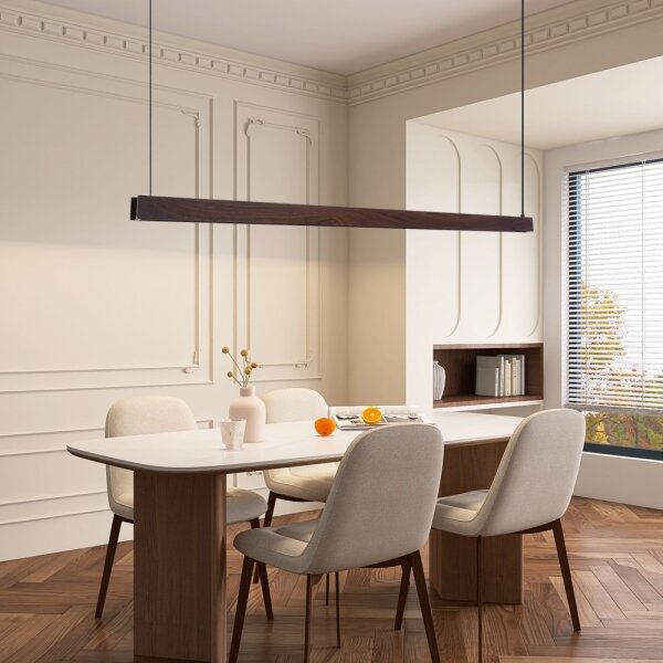 Immax NEO 07301L-LED Димируем полилей на кабел MADEIRA 33W/230V Wi-Fi Tuya 152 cm орех