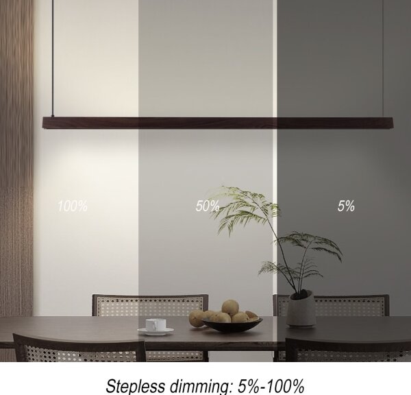 Immax NEO 07301L-LED Димируем полилей на кабел MADEIRA 33W/230V Wi-Fi Tuya 152 cm орех