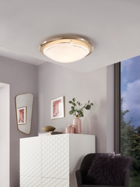 Eglo 32094 - LED Плафониера PLANET LED/11W/230V 3000K матов хром