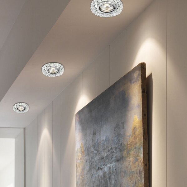 LUXERA 71074 - Вградено осветително тяло CRYSTALS 1xGU10/50W/230V + LED лента