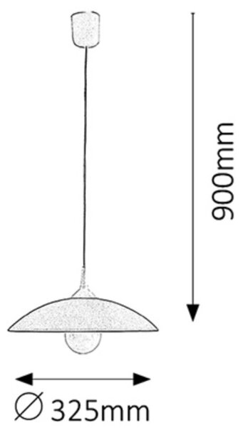 Rabalux 4615 - Полилей CUPOLA RANGE 1xE27/60W/230V