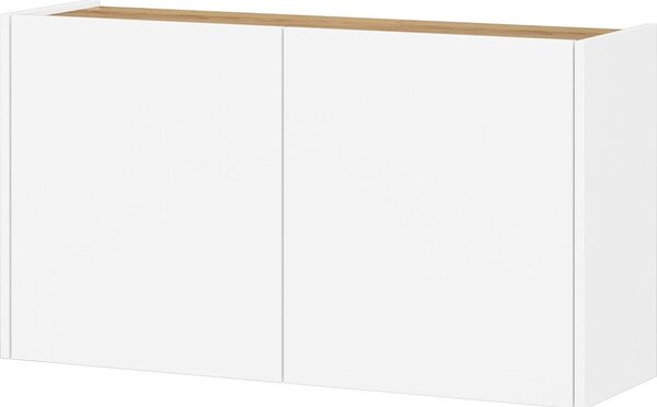 Бяло висящо шкафче от декор от дъб 93x52x29 cm Libbiano – Germania
