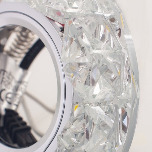 71094 - Вградено осветително тяло CRYSTAL FIX 1xGU10/50W+LED/3W