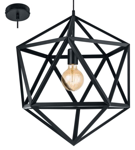 Eglo 49762 - Висящи лампи EMBLETON 1xE27/60W