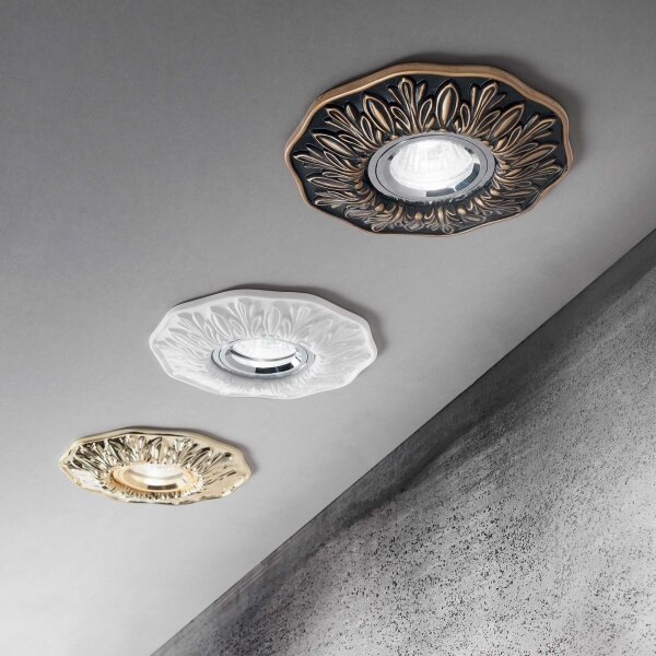 Ideal Lux - Вградено осветително тяло POLKA 1xGU10/50W/230V бронзово