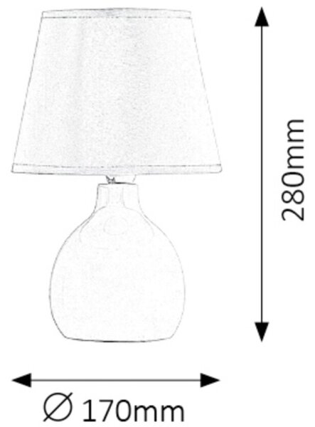 Rabalux 4477 - Настолна лампа INGRID 1xE14/40W/230V зелена