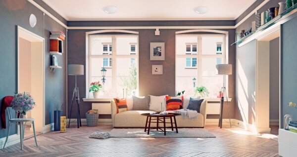 Kanlux 25690 - Таванна лампа PLAFMIN 1xE27/40W/230V