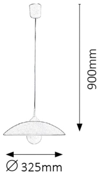 Rabalux 1408 - Полилей CUPOLA RANGE 1xE27/60W/230V сива