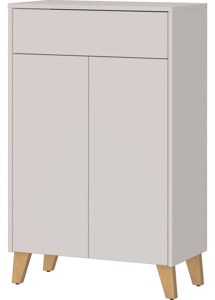 Кремав матов висок шкаф за баня 63x101 cm Arnea – Germania