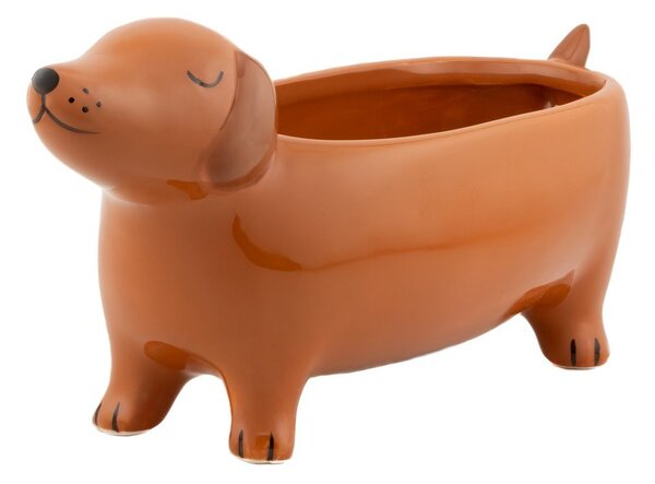 Керамично покритие за кашпа Sausage Dog – Sass & Belle