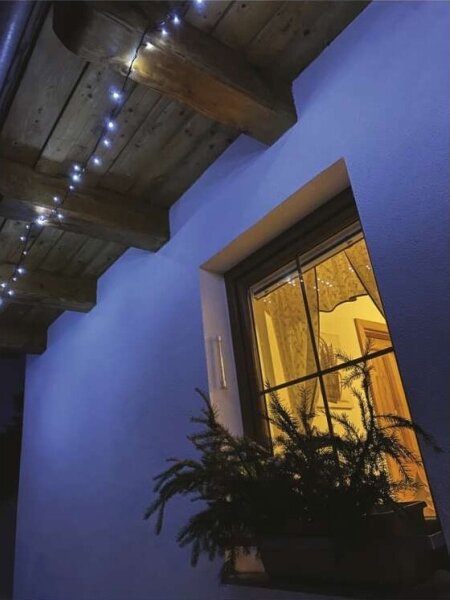 Външна LED гирлянда 40xLED/9m IP44, студено бяла