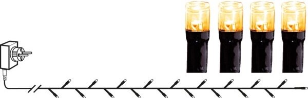 Eglo 410822 - LED външна гирлянда GOLDEN 80xLED 10,5m IP44 топла бяла