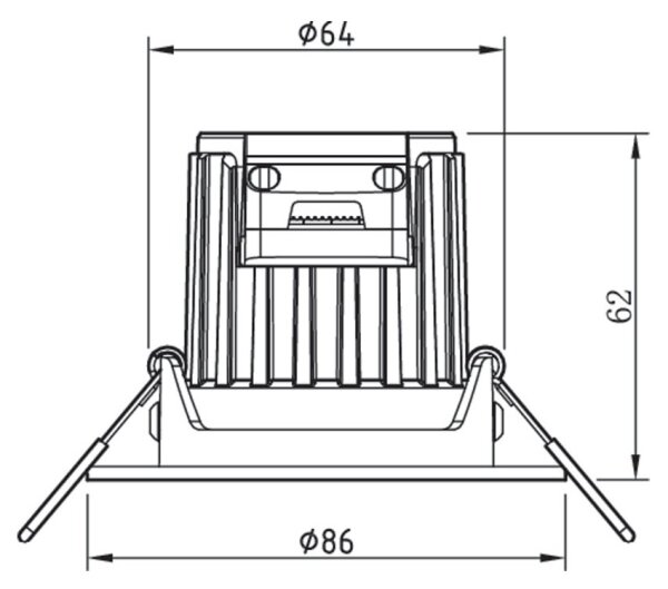 Philips - LED димируемо осветително тяло за баня ABROSA LED/9W/230V IP44