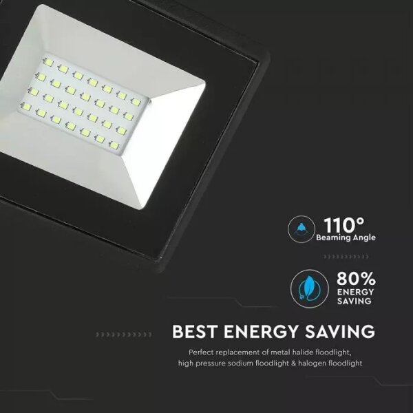 LED прожектор 20W 230V IP65, зелен светлина