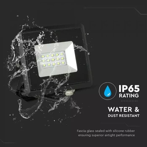 LED прожектор 20W 230V IP65, зелен светлина