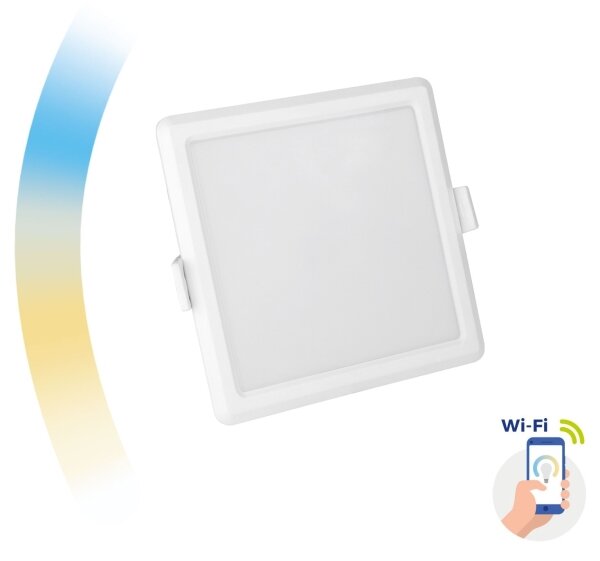 LED Димируема лампа за вграждане ALGINE LED/6W/230V Wi-Fi Tuya квадратна