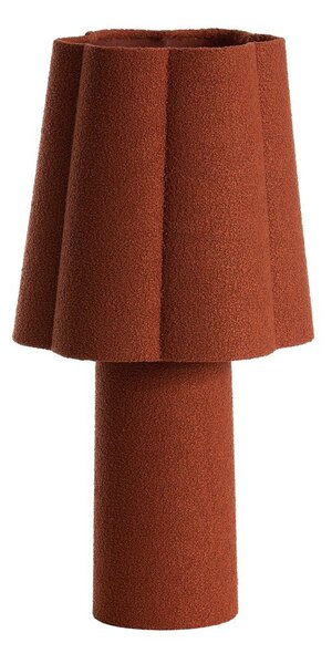 Настолна лампа в тухлен цвят с текстилен абажур (височина 50 cm) Musaby – Light & Living
