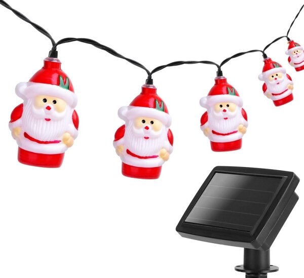 Aigostar - соларна LED гирлянда 10xLED/3,8 m IP44 студено бяла
