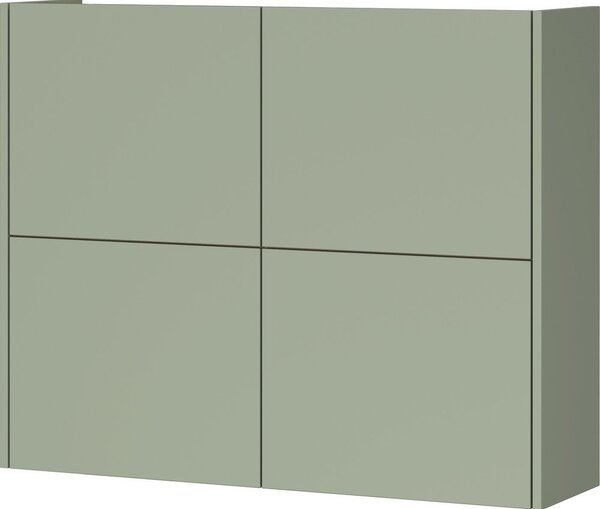 Сиво-зелено матово висящо шкафче 97x79x27 cm Binetto – Germania