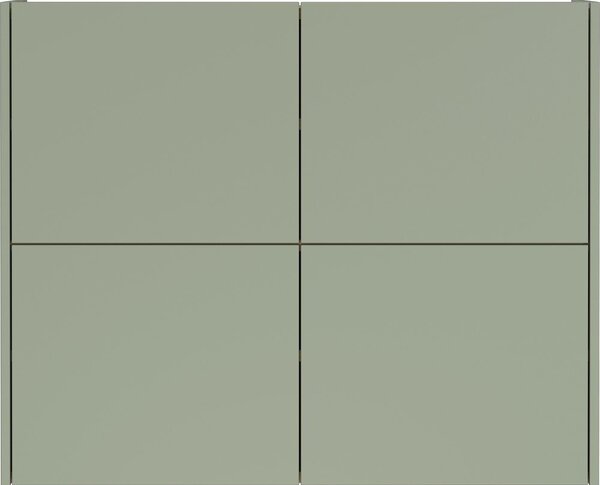Сиво-зелено матово висящо шкафче 97x79x27 cm Binetto – Germania