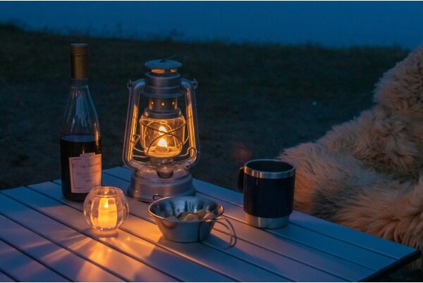 Brilagi - Газова лампа LANTERN 28 см сребрист