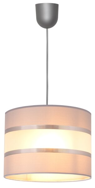 Висящ полилей HELEN 1xE27/15W/230V Ø 20 см сив/сребрист