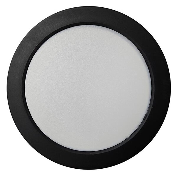 LED Плафониера ROUND LED/18W/230V 4000K Ø 21,7 см черен