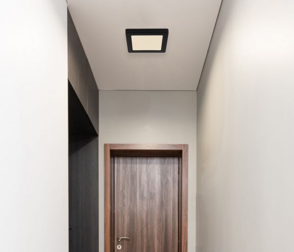 Globo 12380-12B - LED Плафон LASSE LED/12W/230V 3000/4000/6500K черен