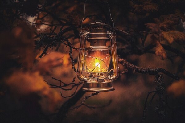 Brilagi - Газова лампа LANTERN 24,5 см мед