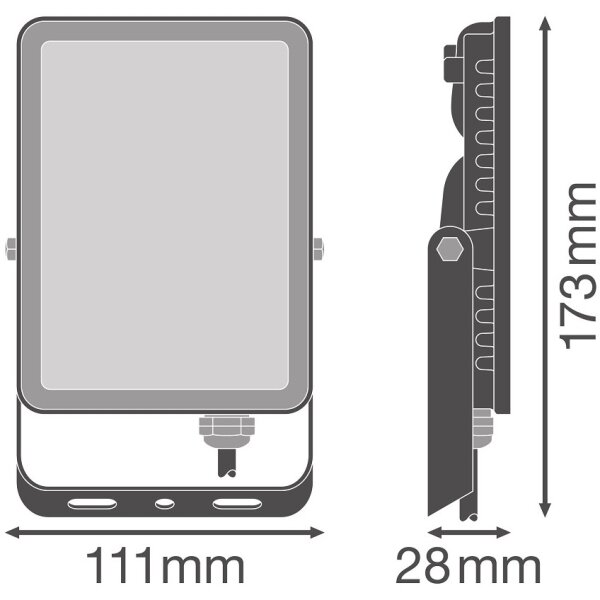 Ledvance - LED Екстериорен стенен прожектор FLOODLIGHT LED/20W/230V 6500K IP65