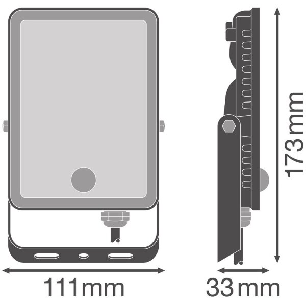 Ledvance - LED Екстериорен прожектор със сензор FLOODLIGHT LED/20W/230V 6500K IP65