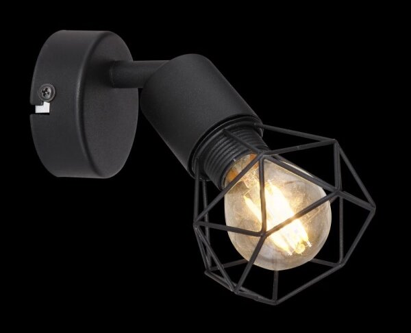 Globo - LED Стенен спот XARA 1xE14/6W/230V черен